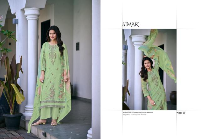 Glossy simar minaaz wholesale price for dress material